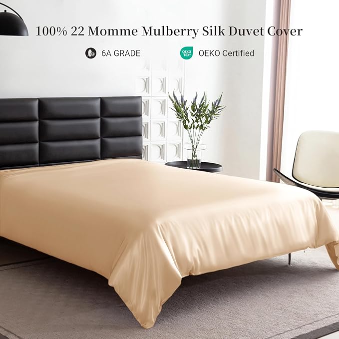 Mulberry Silk Cooling Duvet Cover - King