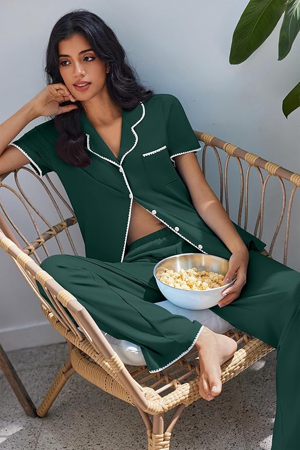 Women's Pajama Set - Short Sleeve - 2 Piece