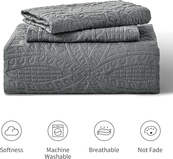 Quilt Set - California King - 3 Piece