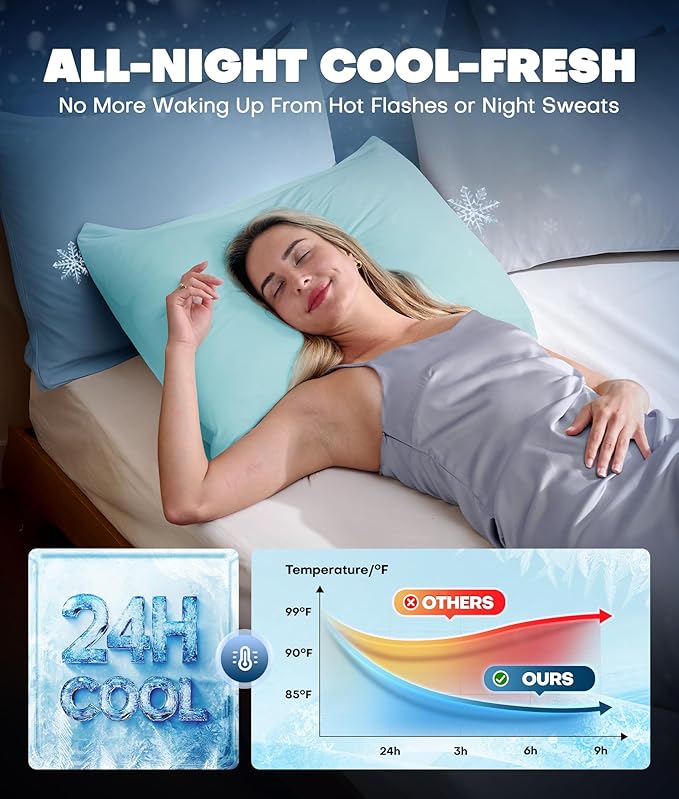 Cooling Pillowcase Set - King - 2 Piece