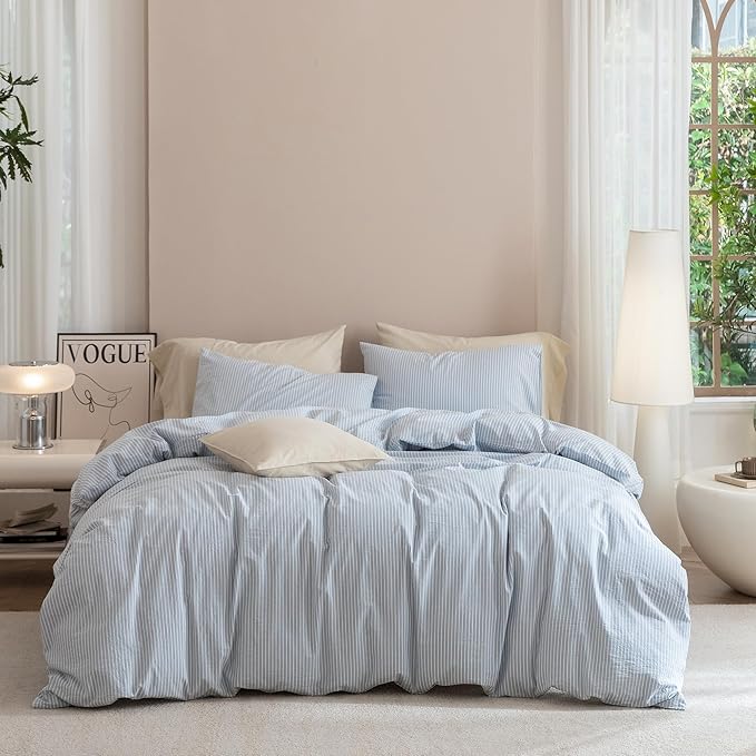 Linen Duvet Cover Set - King - 3 Piece