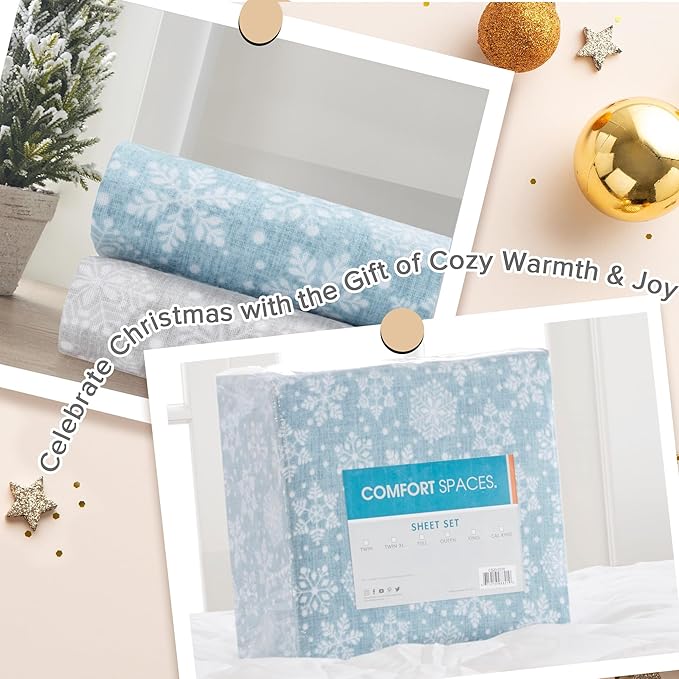 Flannel Bed Sheet Set - Twin - 3 Piece