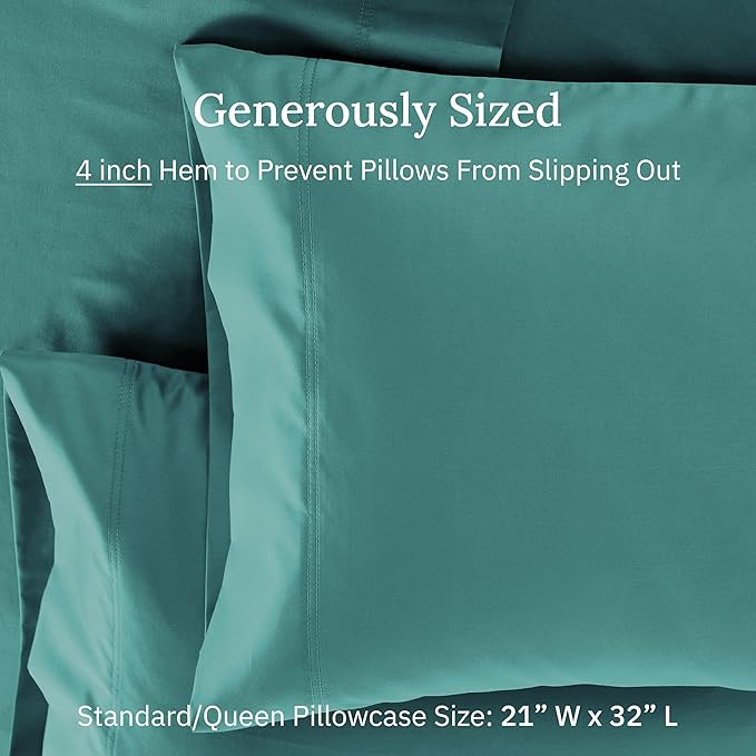 100% Cotton Pillowcase Set - Queen - 2 Piece