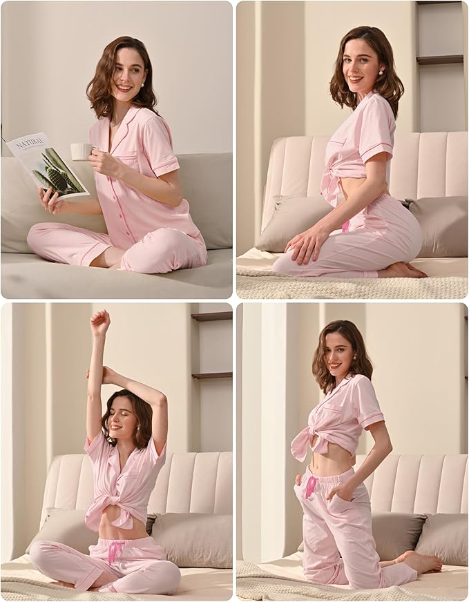 Women's 100% Cotton Pajama Set - 2 Piece