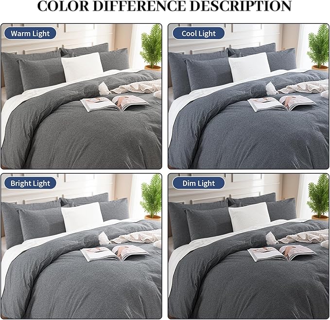 Linen Duvet Cover Set - Twin - 2 Piece