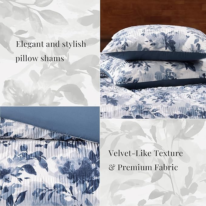 Velvet Comforter Set - Queen - 7 Piece
