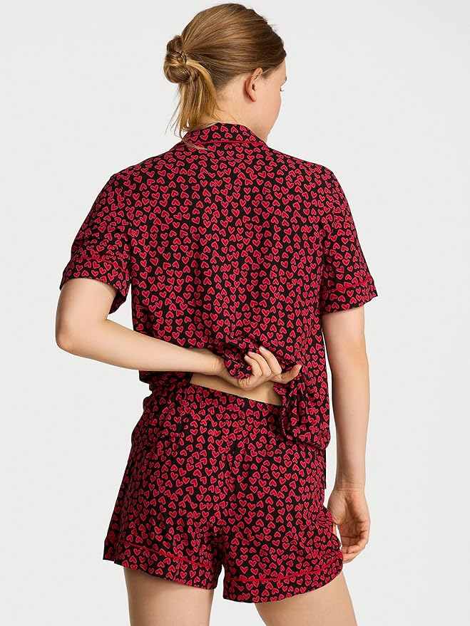 Women's Shorts Pajama Set - Short Sleeve - 2 Piece