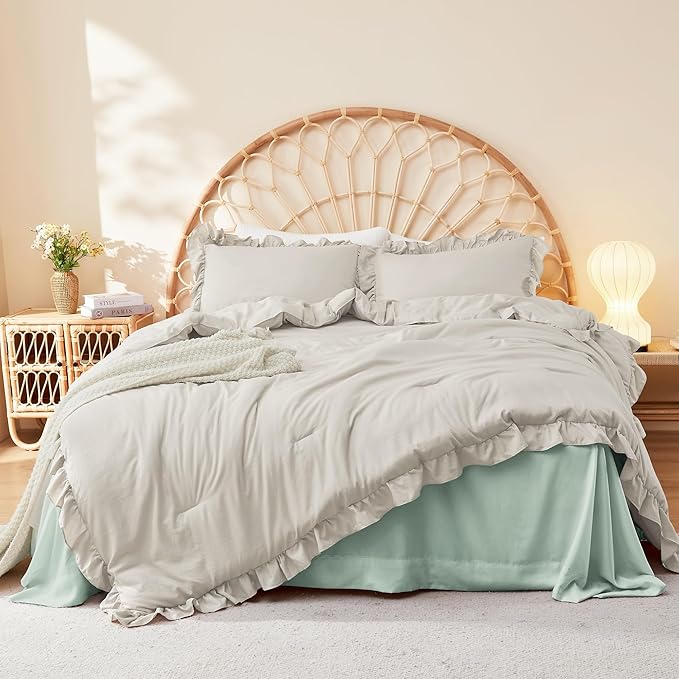 Linen Comforter Set - Queen - 90 x 90 in - 3 Piece