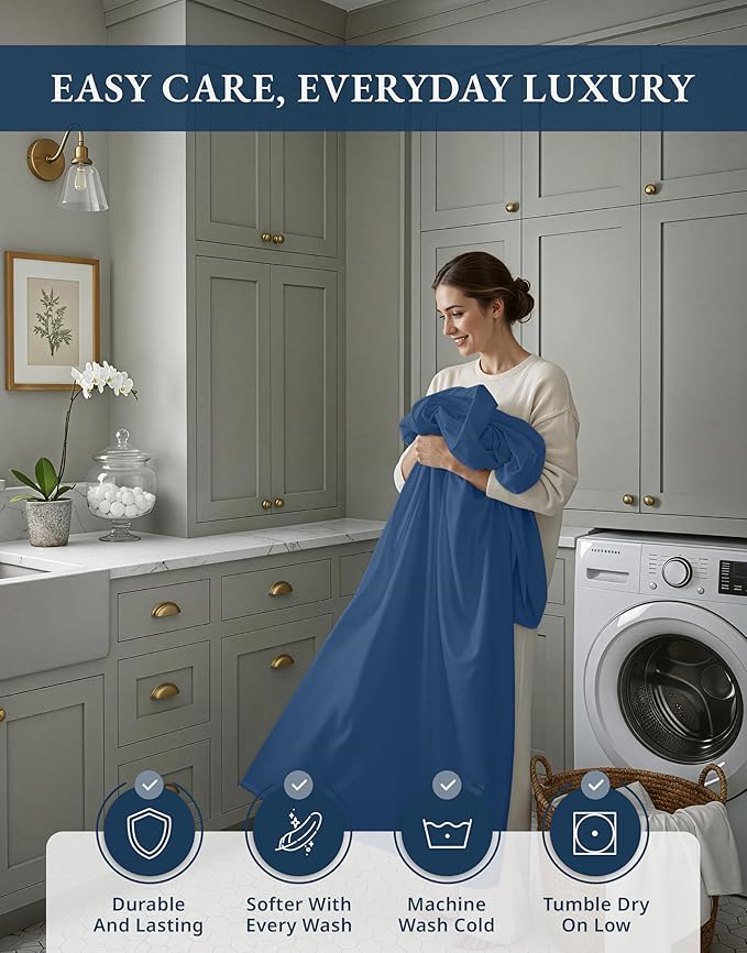 Linen Cooling Bed Sheet Set - King - 15 in Deep Pocket