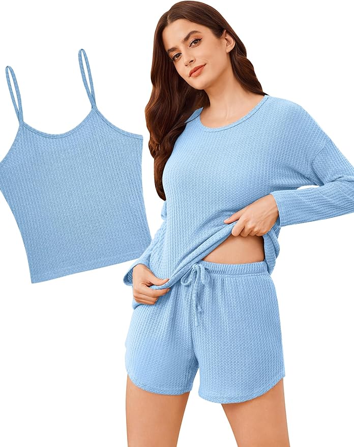Shorts Pajama Set - Long Sleeve - 3 Piece