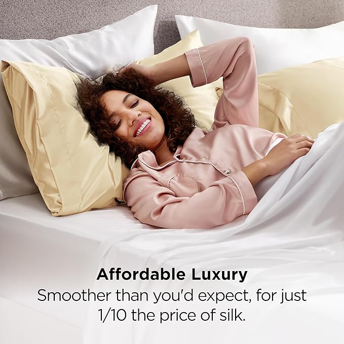 Satin Pillowcase Set - Queen - 20 x 30 in - 2 Piece