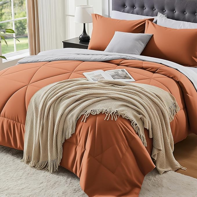Microfiber Comforter Set - Queen - 7 Piece