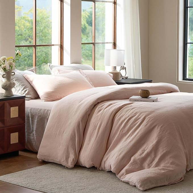 Linen Cooling Duvet Cover Set - Queen