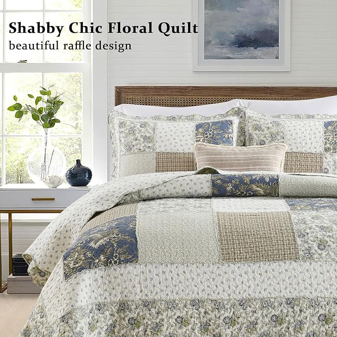 Quilt Set - Queen - 90 x 98 in - 3 Piece