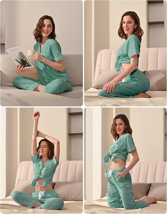 Women's 100% Cotton Pajama Set - 2 Piece