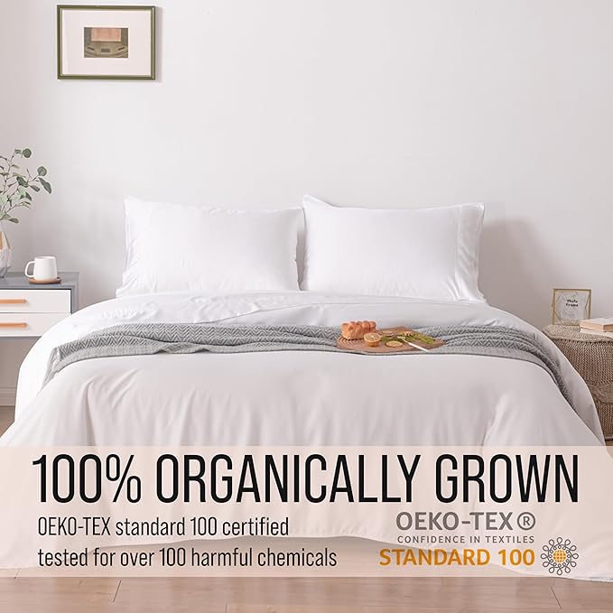 Bamboo Cooling Bed Sheet Set - Full - 18 in Deep Pocket