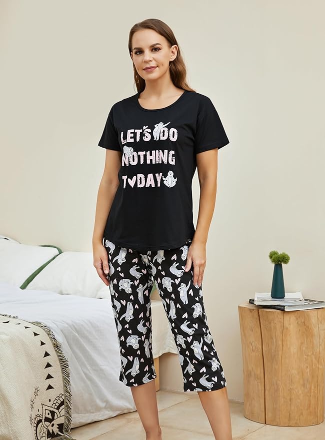 Women's Capri Pajama Set - 2 Piece