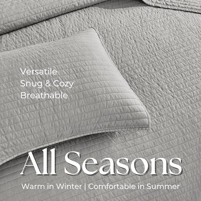 Microfiber Quilt Set - King