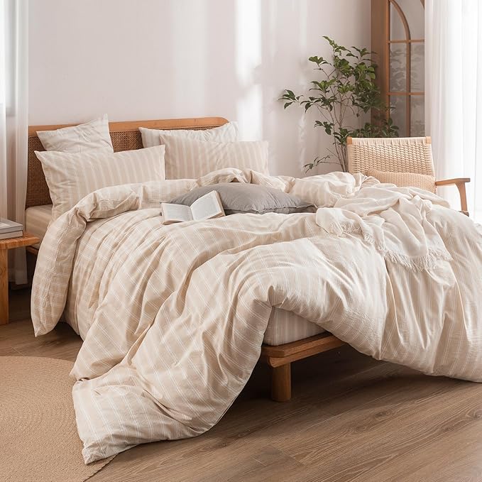 Linen Duvet Cover Set - King - 3 Piece