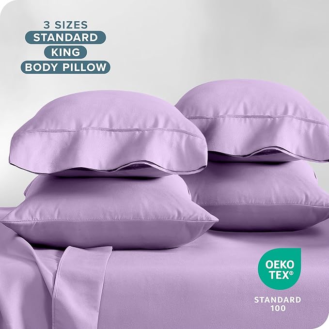 Microfiber Cooling Pillowcase Set - Queen - 4 Pack - 4 Piece
