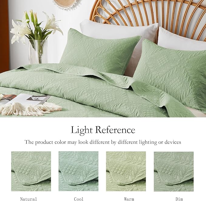 Microfiber Quilt Set - Queen - 3 Piece