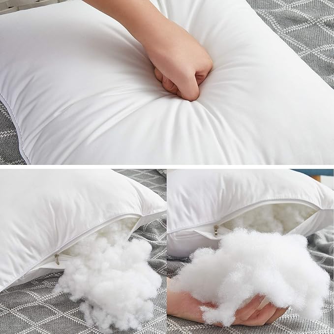 100% Cotton Pillow Insert - 4 Piece