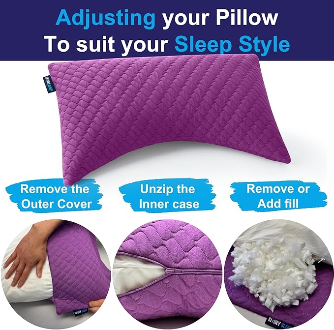Memory Foam Bed Pillow - Queen