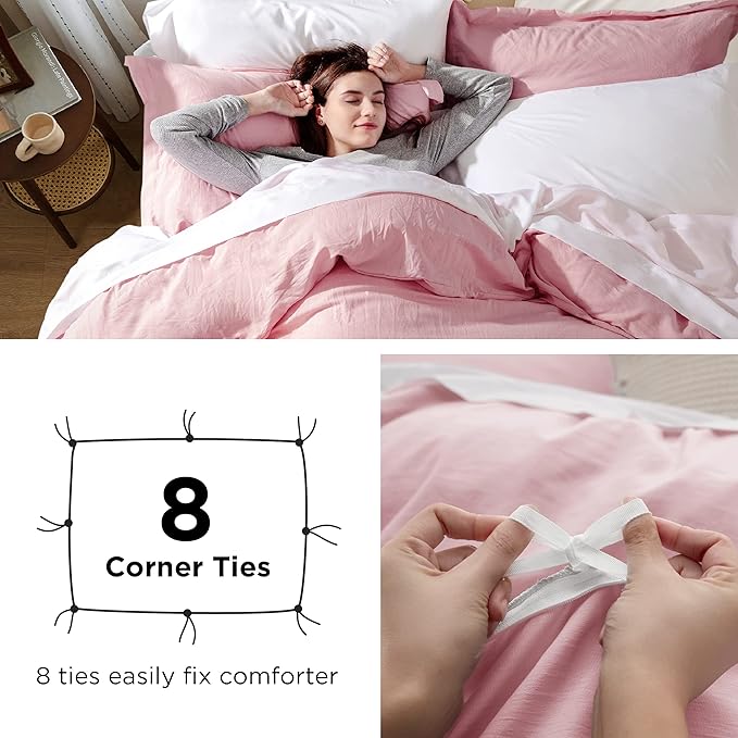 Duvet Cover Set - Full - 80 x 90 in - 3 Piece