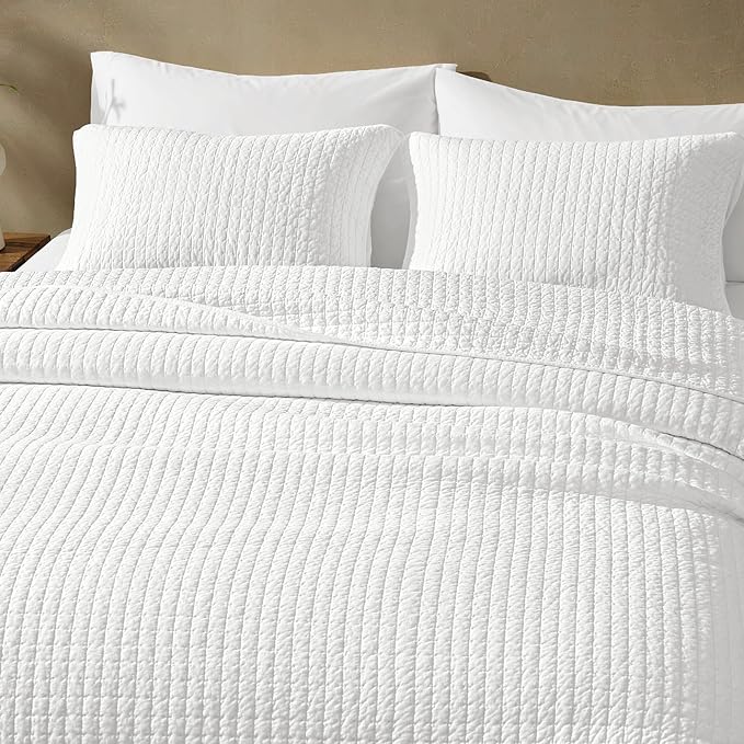 100% Cotton Hypoallergenic Quilt Set - Queen