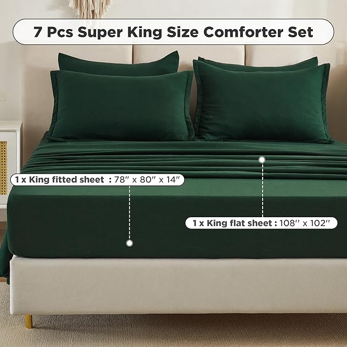 Comforter Set - King - 7 Piece