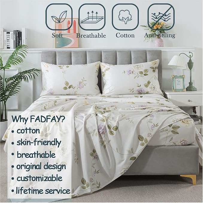 Bed Sheet Set - Full - 4 Piece