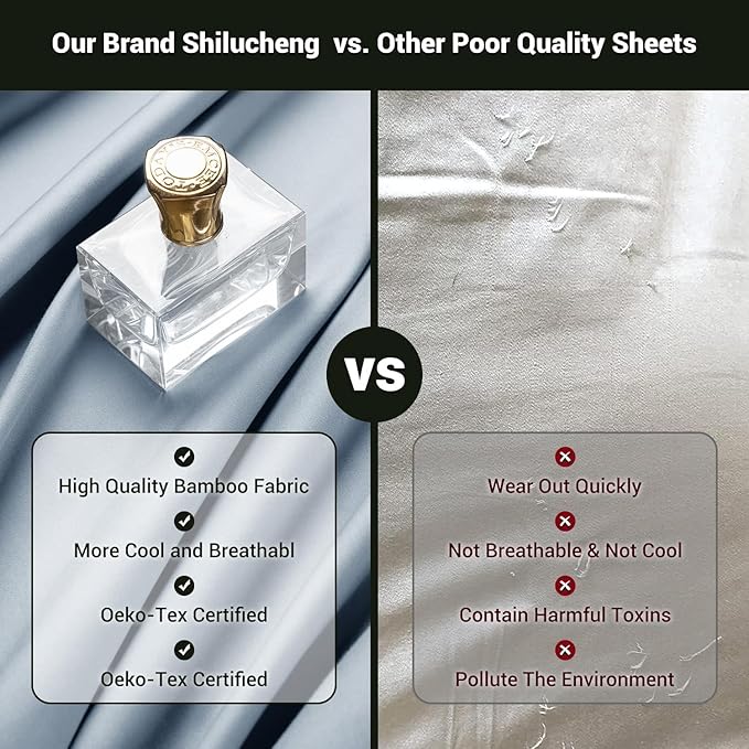 Bamboo Cooling Bed Sheet Set - Full - 4 Piece