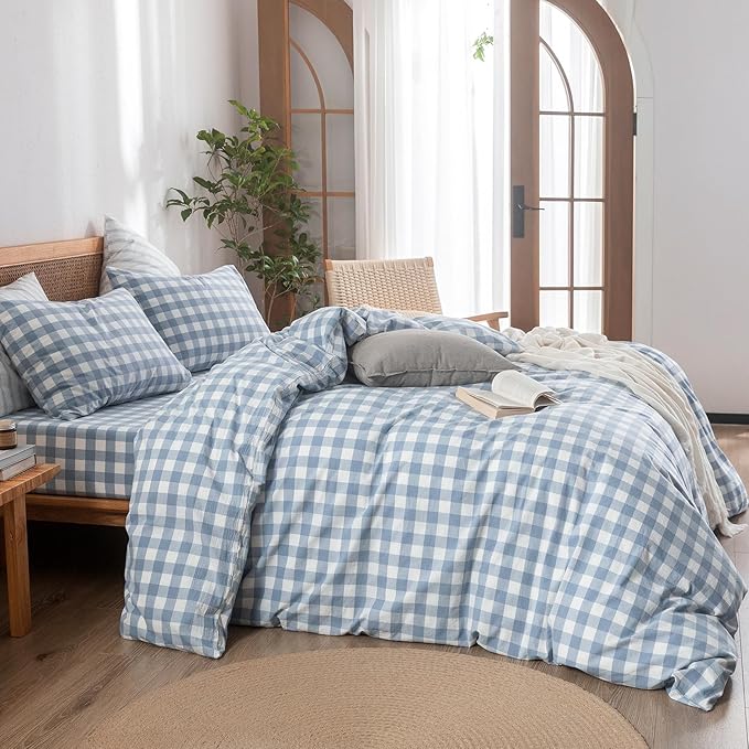 Linen Duvet Cover Set - Queen - 3 Piece