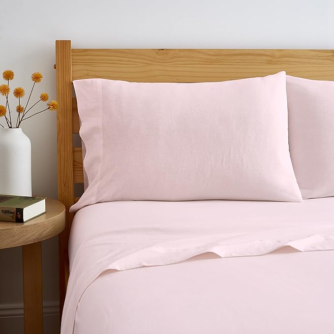 Linen Bed Sheet Set - King - 4 Piece