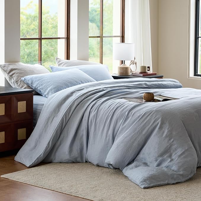 Linen Cooling Duvet Cover Set - King