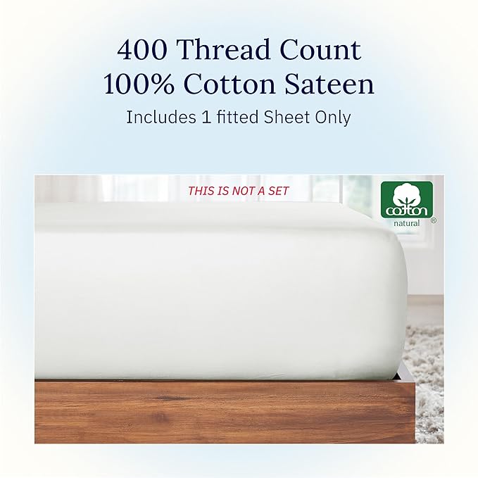 100% Cotton Fitted Sheet - Full