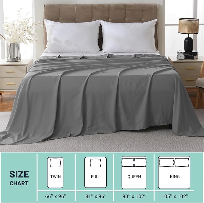 Microfiber Hypoallergenic Flat Sheet - Twin