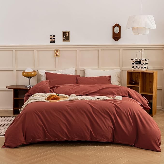 Linen Duvet Cover Set - King - 3 Piece