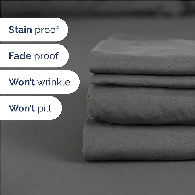 Cooling Bed Sheet Set - Full - 16 in Deep Pocket - 6 Piece
