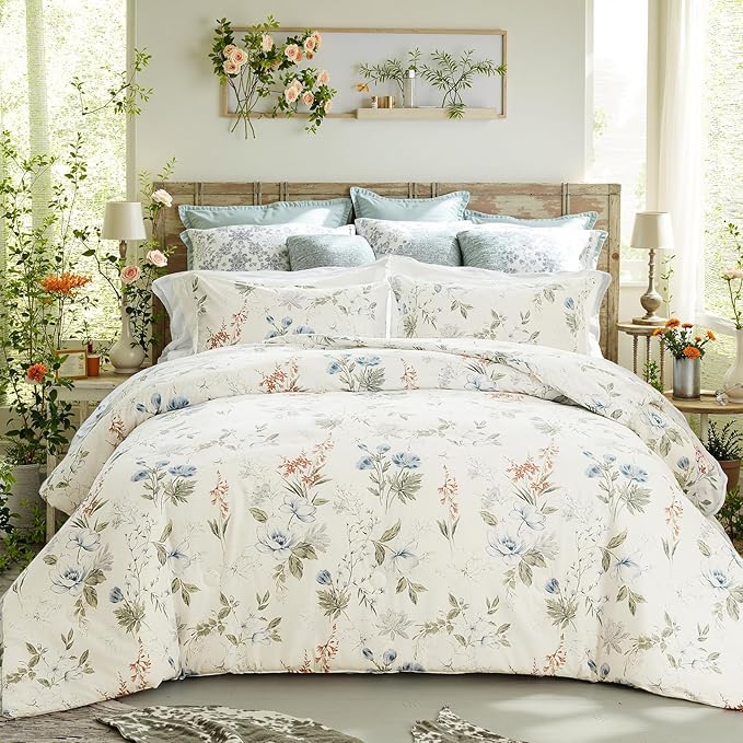 100% Cotton Duvet Cover Set - King - 3 Piece