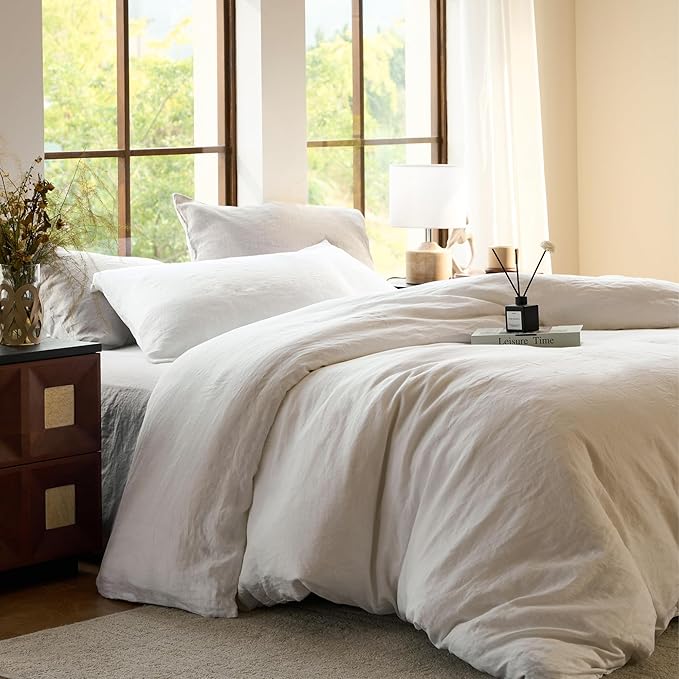 Linen Cooling Duvet Cover Set - King