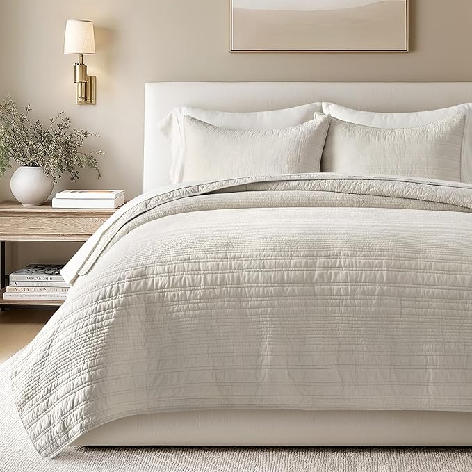 100% Cotton Quilt Set - Queen - 3 Piece