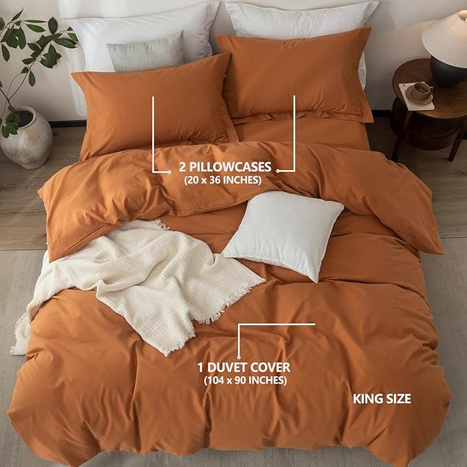 Linen Duvet Cover Set - King