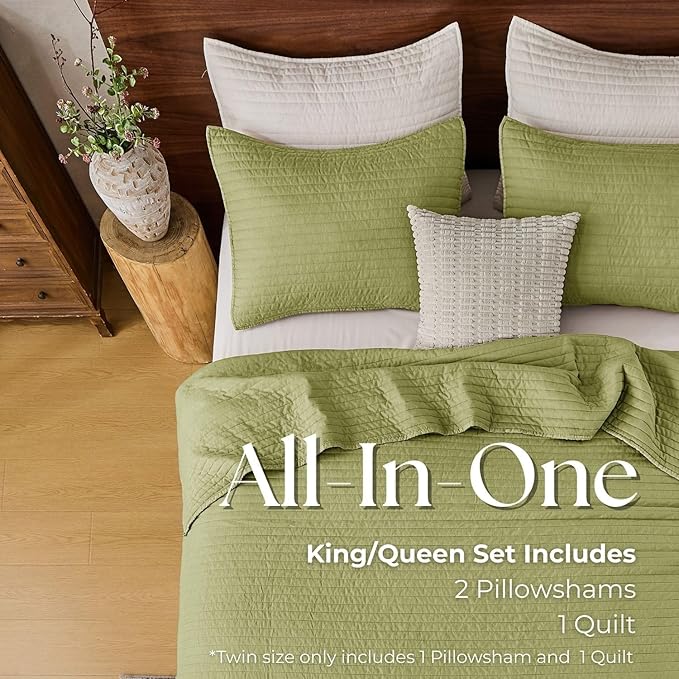 Microfiber Quilt Set - King