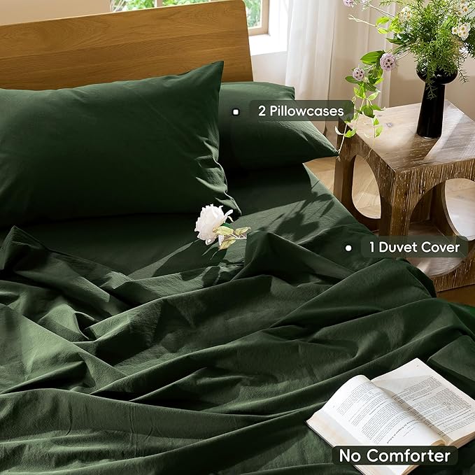 Linen Duvet Cover Set - Full