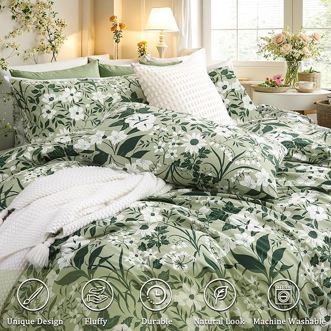 100% Cotton Duvet Cover Set - Queen - 3 Piece