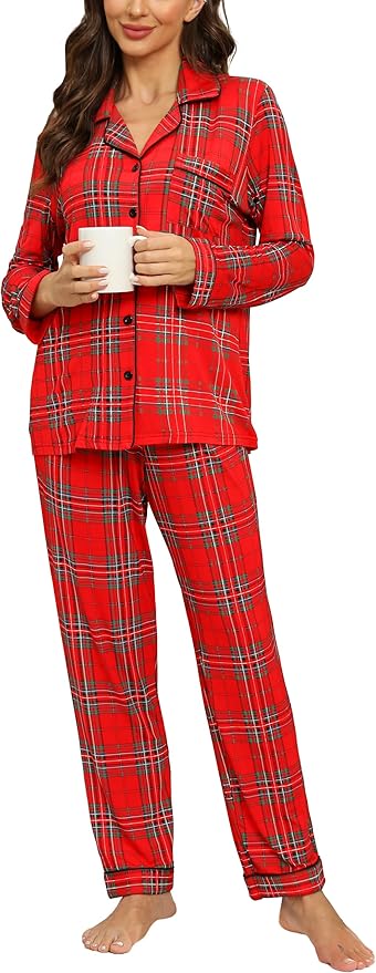 Women's Pajama Set - Long Sleeve - 2 Piece
