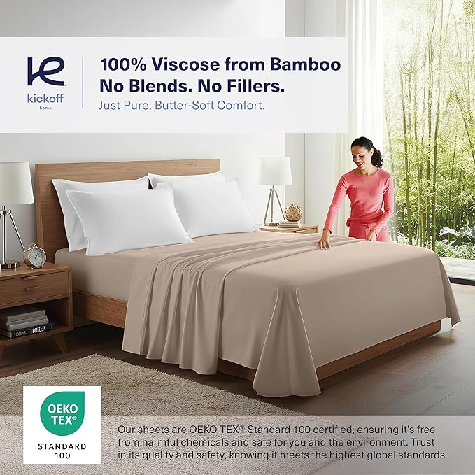 Bamboo Cooling Pillowcase Set - Queen - 2 Piece