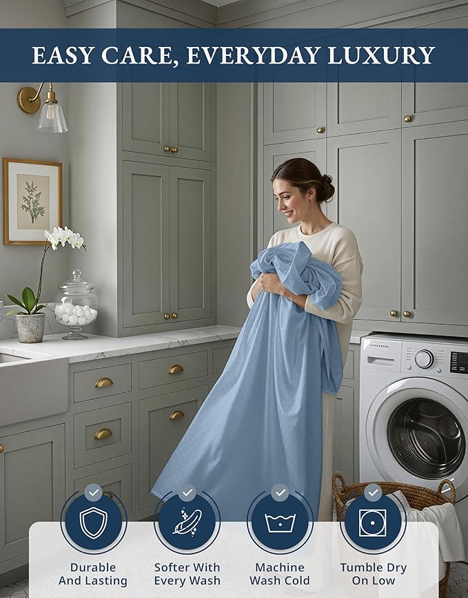 Linen Bed Sheet Set - Full - 4 Piece