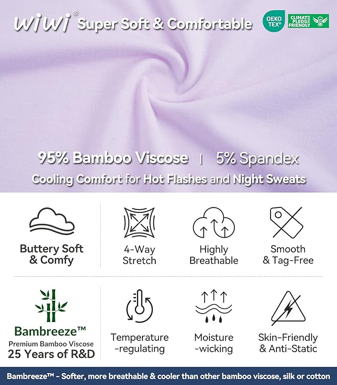 Bamboo Cooling Shorts Pajama Set - Short Sleeve - 2 Piece